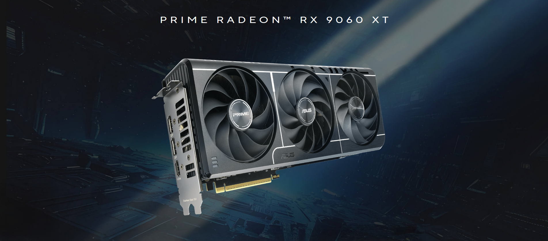 Asus Tarjeta de Video AMD Prime Radeon RX 9060 XT 8GB GDDR6 OC